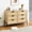 yellow, variant on 6 Drawer Dresser Rattan Dresser for Bedroom, Modern Wood Storage Chest of Drawers with Sturdy Metal Legs, Wide Dresser Cabinet Organizer for Living Room Hallway