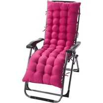 GZhLonKiMa Chaise Lounge Chair Cushions with Ties - Long Bench Cushion Padded Recliner Cushion Rocking Chair Pads Thickened High Back Cushion for Indoor Outdoor Patio Garden Lounge (69 * 19in,Pink)