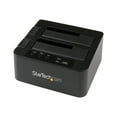 thumbnail image 1 of StarTech.com Dual Bay Hard Drive Duplicator, Standalone USB 3.0 (5 Gbps) eSATA to 2.53.5 SATA III HDDSSD ClonerCopier, Hard Drive Docking Station - Hard Disk Cloner - Storage controller - 2.5", 3.5" - SATA 6Gb/s - USB 3.0 - black - for P/N: SVA12M5NA, 1 of 5