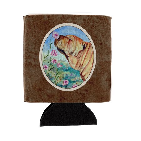 

Carolines Treasures 7105CC Shar Pei Smell the flowers Can or Bottle Hugger Can Hugger multicolor