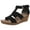 Black Ventura Snake Print, variant on Dr. Scholl's Shoes Womens Barton Faux Leather Snake Print Wedge Sandals