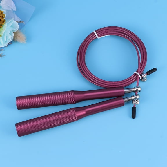 Luxshiny Rosy Weighted Jump Rope for Fitness Training and Workout, and Comfortable, 1 Pack