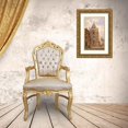 thumbnail image 3 of Auguste-Sébastien Bénard 18x24 Gold Ornate Framed and Double Matted Museum Art Print Titled - View from the Outside of a Chapel. (1844), 3 of 4