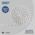 thumbnail image 6 of Five Oceans Anchor Rode, Hand Spliced Rope and Chain Combination, 3/8" x 75' Nylon 3-Strand Rope, 1/4" x 3' Hot Dipped Galvanized Steel Chain - FO4571, 6 of 9