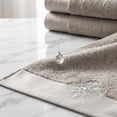 thumbnail image 7 of Aoznliie Bath Towels, Elegant Embroidered Soft Cotton Towels for Bathroom, 29x13 inch Quick Dry Shower Towels for Dorm Summer, Gray, 7 of 7