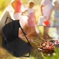 thumbnail image 2 of Herwey Chaise de Randonnée, Coussin Pliant Extérieur, Coussin Pliant Noir Chaise de Plage Portable Coussin de Stade Léger Équipement de Camping Extérieur, 2 of 8