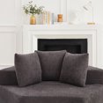 thumbnail image 5 of Leumius Oversized Hexagonal Chaise Lounge Sofa,Chenille Upholstered Boneless Sofa Couch with 3 Pillows for Living Room Bedroom,No Assembly Required,Gray, 5 of 12