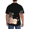 thumbnail image 3 of Balery Baker Gnome Camisa Casual de Manga Corta con Botones para Hombre, Texturizada, Estilo Cubano, para Playa, Verano-Medium, 3 of 5