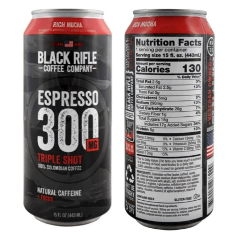Black Rifle Coffee Company, 300mg Caffeine Ready to Drink Variety