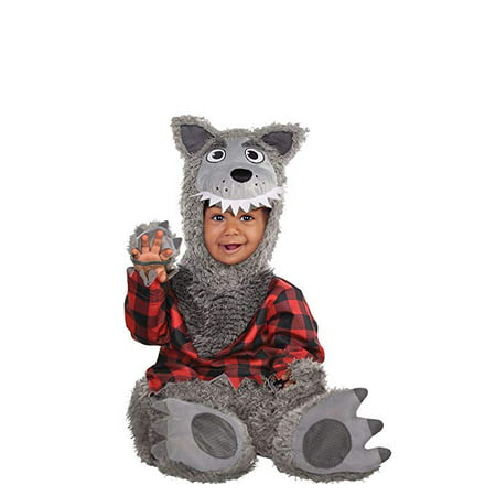 Amscan Baby Wolf Halloween Costume for Infants, 12-24 Months, with Included Accessories