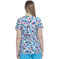 thumbnail image 2 of Dickies EDS Women Scrubs Top, V-Neck, DK704, XL, Dot's My Line, 2 of 5