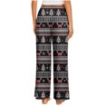 thumbnail image 4 of QATAINLAV Womens Loose Fit Pajama Pants Casual Elastic Waist Straight Leg Sweatpants Christmas Funny Graphic Print Plus Size Lounge Pants Multicolor XXXL Halloween Clearance, 4 of 8