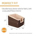 thumbnail image 3 of K&H Pet Products Bucket Booster Pet Seat Rectangle Knockdown Chocolate/Tan Small, 3 of 9