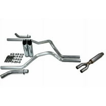 Dodge Ram 1500 94-03 2.5" Dual Exhaust Kits Glasspack Corner Exit Slash Tips