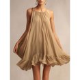 thumbnail image 3 of AUNVITO Women's Sleeveless Dress Round Neck Tank Style Casual and Comfortable Summer Dress, 3 of 9
