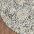 thumbnail image 4 of Nourison Oushak Home 7'10" x Round Charcoal Vintage Indoor Rug, 4 of 8