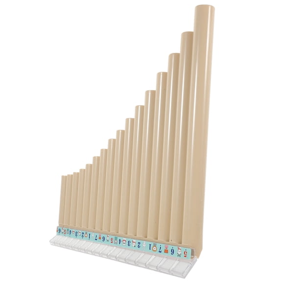CIMAXIC Portable Pan Flute in White C Key Perfect for Students Hand Brain Coordination Exercise