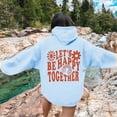 thumbnail image 2 of Charmgo Graphic Hoodies Under $15, Women's Fashion Casual Letter Floral Print Long Sleeve Hooded Sweatshirt with Drawstring Pockets Winter Clothes for Women, Sky Blue Hoodies for Women XXXL, 2 of 6