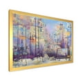 thumbnail image 2 of Designart 'Abstract Cityscape With Pastel ' Modern Framed Art Print, 2 of 4