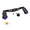 Dark Night Purple, variant on Wofarmy Waterdroplet Reel Rocker 85Mm Carbon Fiber Left/Right Hand Handle with Grip Ball for Daiwa for Abu Reel Handle Modified Parts Grey Right Hand 85mm