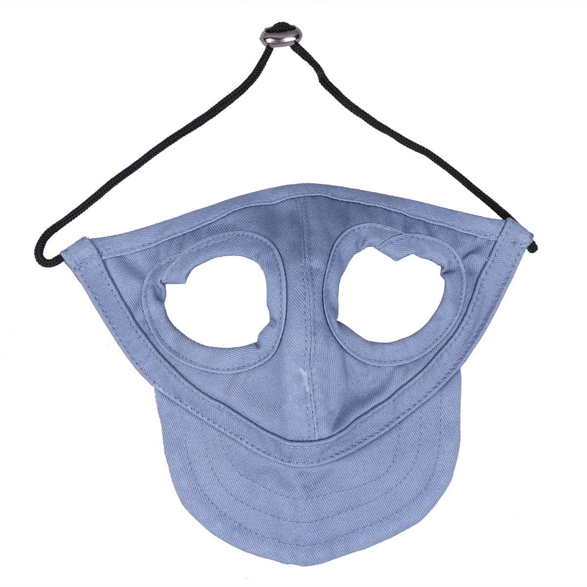 Milisten Outdoor Pet Cap Blue Canvas Adjustable Strap Comfortable and Safe