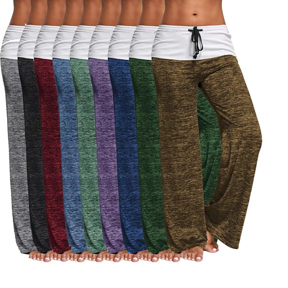 LABSERRON Long Baggy Pants for Women Harem Pants Cotton 1Set Grey