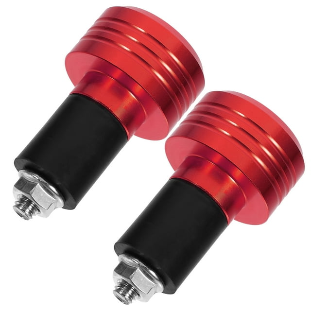 MERRYHAPY 1Par Tapas Para Manillar De Motocicleta En Rojo Con Instalación Sencilla Y Antideslizante
