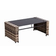 thumbnail image 5 of Howcool 4‑Piece Patio Furniture Set,Wicker Outdoor Rattan Sectional Sofa with Cushions, Pillows & Glass Table,All‑Weather Outdoor Conversation Set for Garden, Porch, Backyard, Patio, 5 of 11