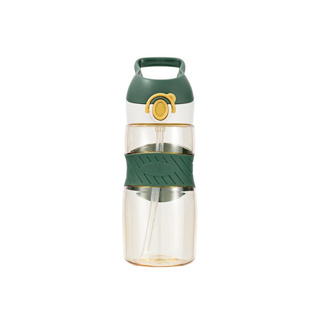 Ounissouiy Botella de agua de Color sólido, resistente al calor, reemplazo a prueba de fugas, a prueba de golpes, inodoro, Unisex, matraz Teteras Verde