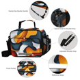 thumbnail image 3 of FORMRS Student Lunch Bag Insulated Reusable Cooler Box with Zipper Pockets, Abstract Wavy, 3 of 9