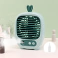 thumbnail image 1 of Sktrjpolfis Bunny Table Fan, 3-Speed Misting Fans, USB Rechargeable Fan for Office Home Use, 1 of 6