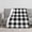 Checkered Plaid Black White, variant on Checkered Blanket Black White 50 x 60 Inches Flannel Throw for Bed Sofa Couch Travel Camp -Checkered Plaid Black White
