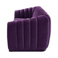 thumbnail image 6 of Posh Living Nicole Miller Bellamy 85" Velvet Upholstered Sofa in Purple, 6 of 10