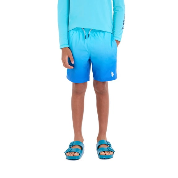 U.S Polo Assn. Boys Gradient Print Swim Short, Sizes 4-18
