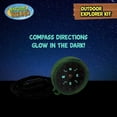thumbnail image 6 of Nature Bound: Outdoor Explorer Kit - 4pc Navigation Set, Flashlight, Glow-In-The Dark Compass, Whistle, Field Guide, Outdoor Adventure Toy, Kids 3+, 6 of 10
