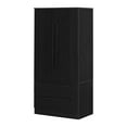 thumbnail image 2 of Armoire de rangement 2 portes, fini Chêne noir, collection Haven de Meubles South Shore, 2 of 13