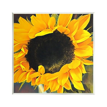 Stupell Industries Yellow Sunflower Summer Garden Botanical & Floral Photography Unframed Art Print Wall Art