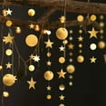 thumbnail image 3 of Twinkle Little Star Party Garland Glitter Hanging Moon Star Ornament Niños Cumpleaños Bday Baby Shower Boda Ramadan EID Graduation Party Supplies Zhivalor 221135-1, 3 of 4