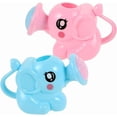 thumbnail image 1 of 2Pcs Baby bath water toy Bath Elephant Watering Can for Safe Material for Bathing Fun for Boys Includes Designs（pink and blue）, 1 of 5