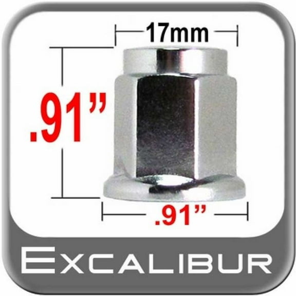 LUG NUT 12MM X 1.25 FLAT .9" TALL