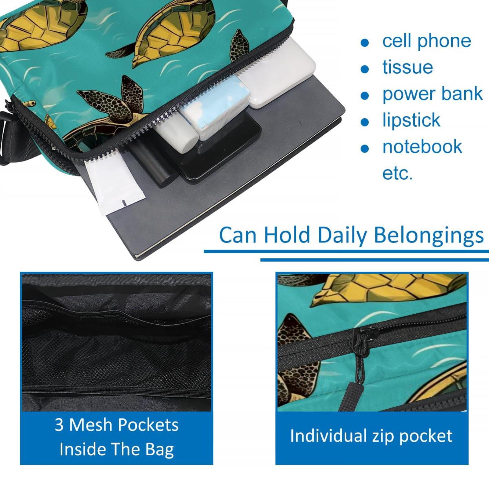 Sea turtles Lightweight Adjustable Extension Strap Unisex Fanny Pack Waist Pack Cross Body Bag