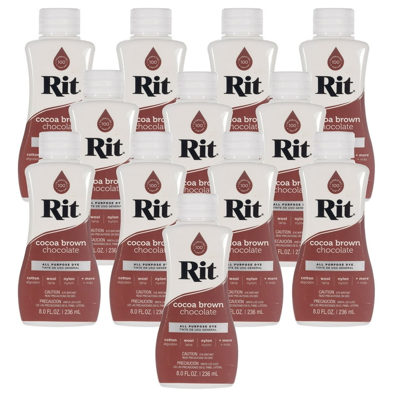 Rit Dye  All-Purpose 8 oz Liquid 12-Pack Case – Cocoa Brown 
