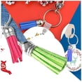 thumbnail image 1 of 28 Pieces Keychain Charms Creative Delicate Keyring Pendant Tassels Simple Handbag Decor Tassel Craft Decoration DIY Accessory Light green, 1 of 7