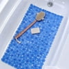 Field of Flowers Bath Mat Blue