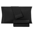 thumbnail image 2 of Empyrean Full Sheet Set (4 PC), 16” Deep Pocket Full Size Sheet Set, Full, Black, 2 of 7