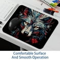 thumbnail image 6 of Wolf Printed Non-Slip Rubber Bottom Gaming Mouse Pad 8.3x9.8 Inch Square Office and Gaming Mouse Mat, 6 of 6