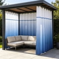 thumbnail image 1 of Linnome Waterproof Outdoor Curtain Single Sheet for Terrace Thickened Privacy Weather Protection Metal Rings for Porch Pergola 78.74x47.24 Inch, 1 of 6