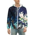 thumbnail image 2 of Genshin Impact Zip Up Hoodies Unisex Realistic 3D Print Sweatshirt Long Sleeve Hooded Jacket Coat M, 2 of 8