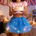 thumbnail image 7 of Cxenplz Women's Tutu Skirt Light Up Tutus Layered Tulle Ballet Skirt Sparkly Sequin Tutu Costume for Party Carnival, 7 of 7