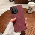 thumbnail image 3 of Luxury Matte Soft Leather Case For iPhone 15 14 Plus 13 12 Mini 11 Pro Max Shockproof Silicone Shell X XR 7 8Plus SE Back Cover, 3 of 5